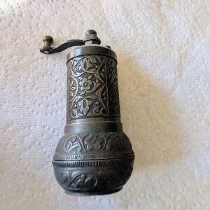 Vintage Cinar Turkish Pepper Grinder 4.5" Vintage Grinder  Ornate